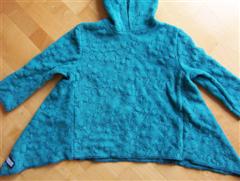 Zipfelpulli Fleece tuerkis Anjana