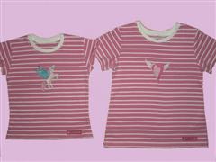 Sanetta Shirts rosa Ringel Parnerlook